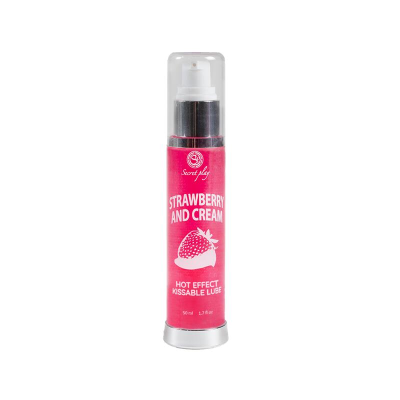 Secret Play Heat Effect Lubricant Strawberries with Cream 50 Ml