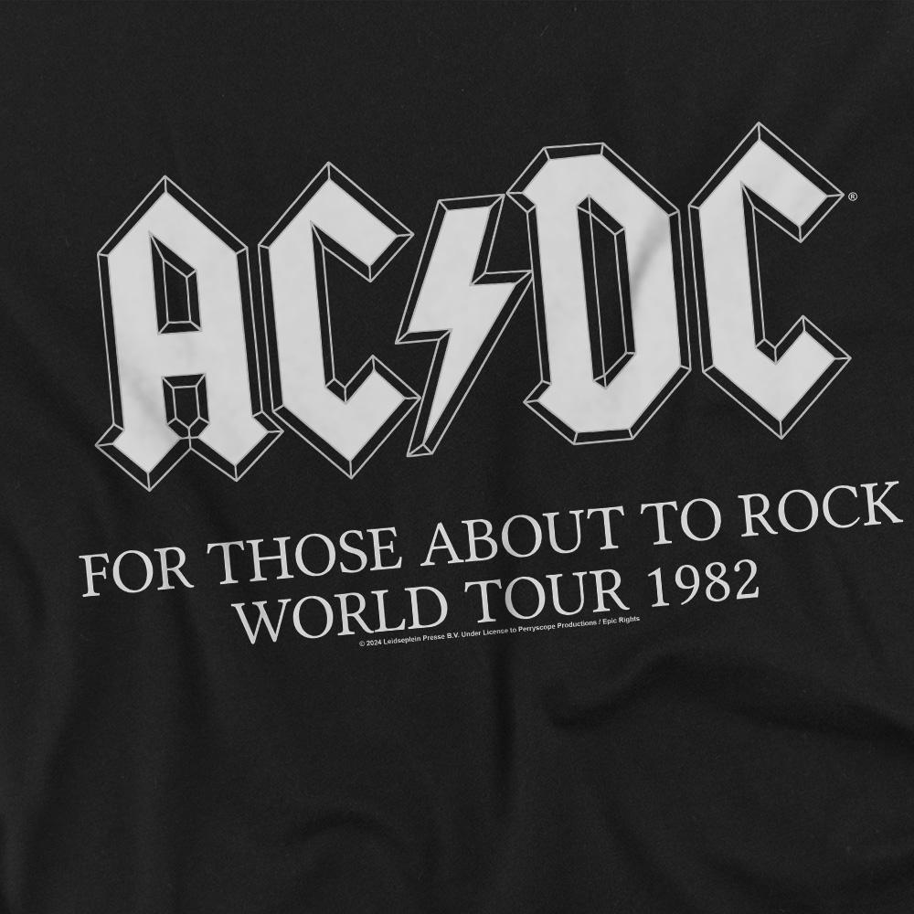 AC/DC Мужская футболка World Tour 1982