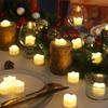 LED Electronic Candle Lights Wave-side Flameless Tea Light Button Battery Candles Lamp for Wedding Halloween Christmas Decor