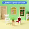 Frame DIY Accessories Doll House Supplies Unpainted Furniture Miniature Gate Dollhouse Door Window