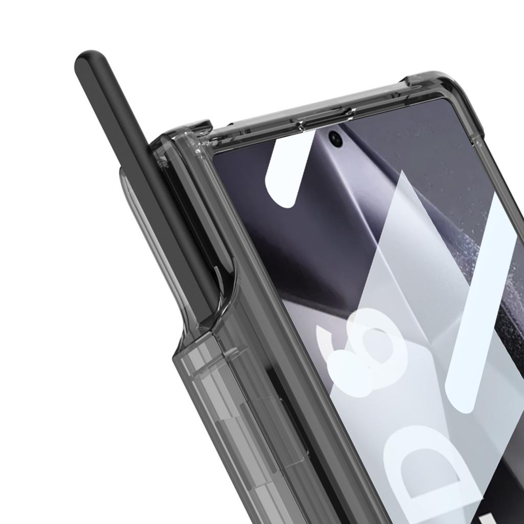 Прозрачный защитный чехол Z Fold6 Hinges для Samsung Galaxy Z Fold 6 5 с защитой экрана и беспроводным магнитным кронштейном
