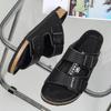 Мода Модные Летние Шлепанцы из Пробки для Улицы Мужские Удобные Шлепанцы Классические Многофункциональные Пляжные Шлепанцы Мужские Противоскользящие Туфли