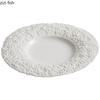 Керамическая тарелка с широким краем и узором из камня Тарелка для стейка Тарелка для пасты Десертные тарелки Тарелки для суши Специальная ресторанная посуда