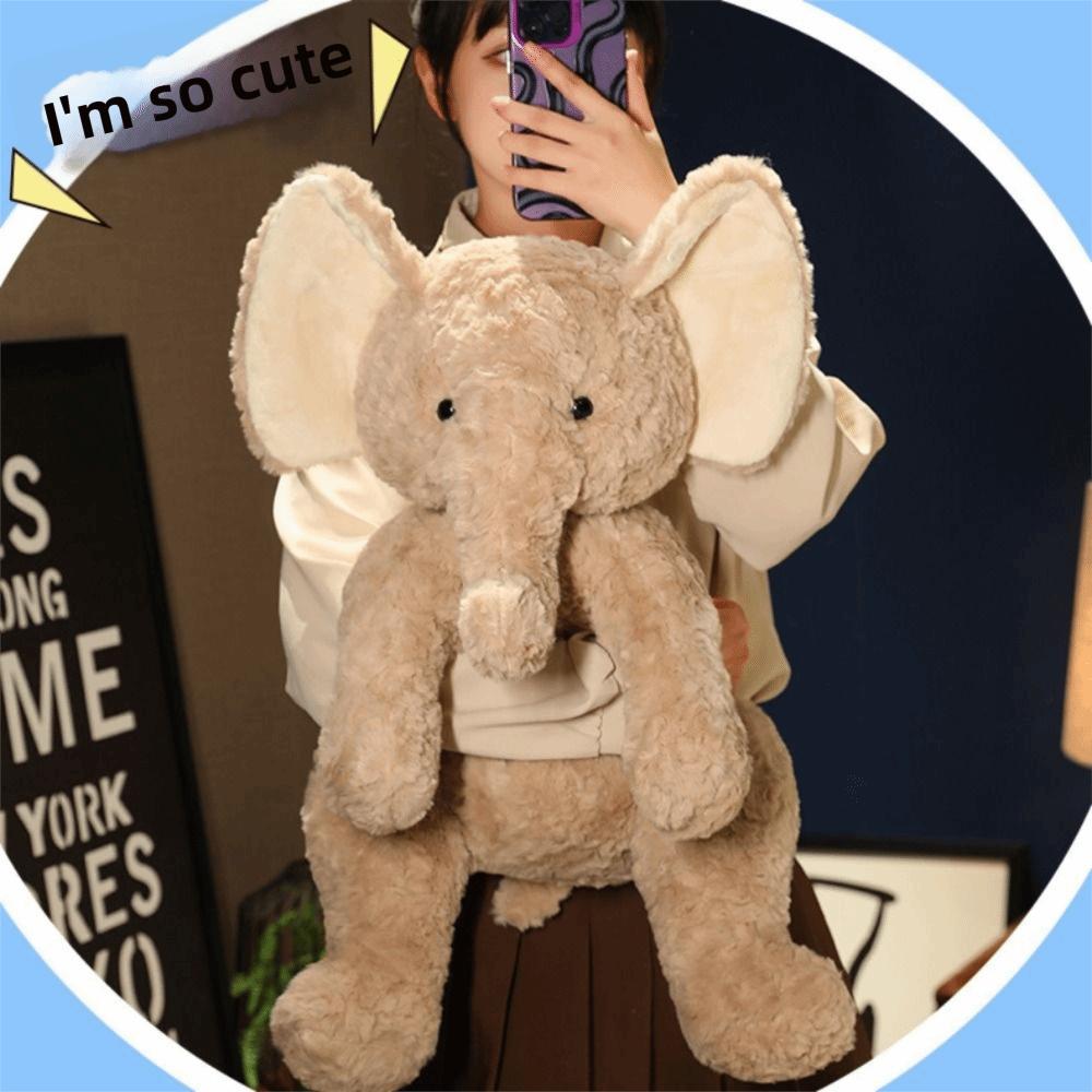 Soft Elephant Plush Toy Comfortable Plush Elephant Home Furnishings Plush Toy Birthday Gift