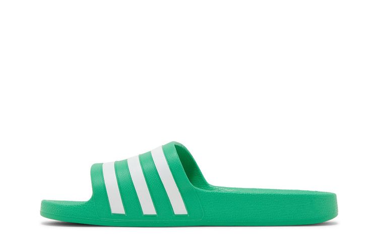 Adidas Adilette Aqua Slides 'Vivid Green'