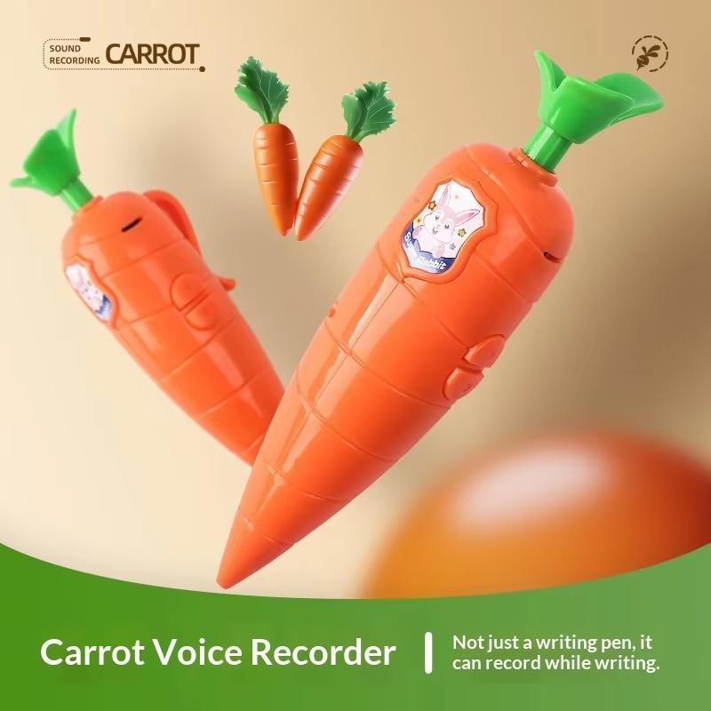 Zootopia2 Judith Nick Cartoon Carrot Student Voice Recorder Pen Cute Ballpoint Pen Compact Recording Toy Stationery Collectible