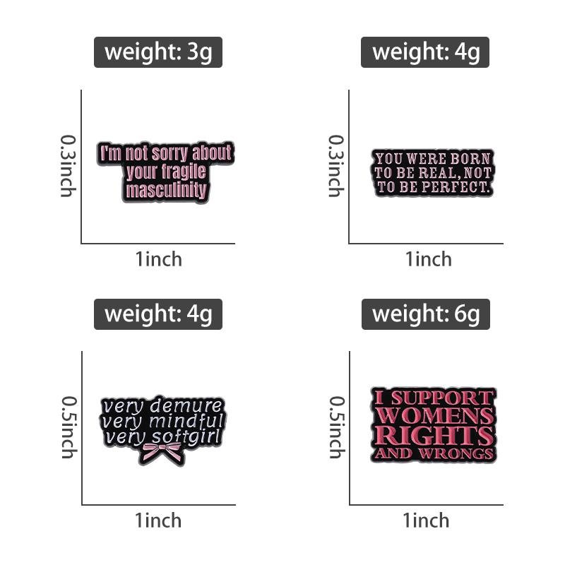Значки из эмали «Женская сила» на заказ «Я ПОДДЕРЖИВАЮ ПРАВА И НЕПРАВА ЖЕНЩИН» Броши Значки на лацкан Одежда Забавные украшения Подарок для друзей