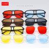 Men Oversized Frame Sunglasses Classic Big Frame Sport Eyeglasses  Vintage Brand Design Shades UV400 Eyewear Trendy Glasses