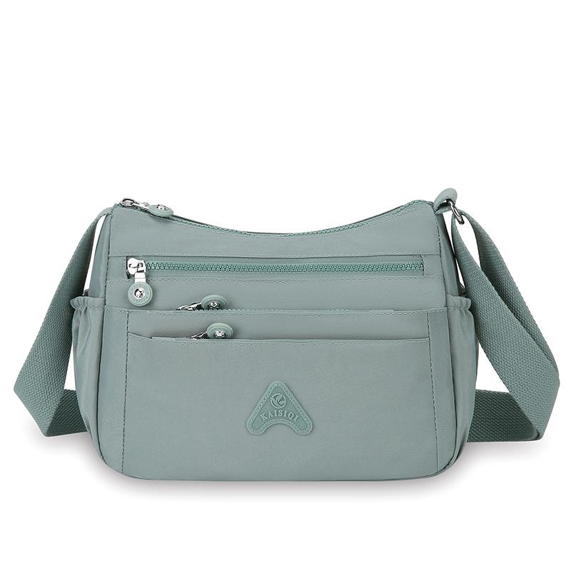 Женская сумка через плечо, нейлоновая сумка, многослойный карман, большая вместимость, сумка через плечо