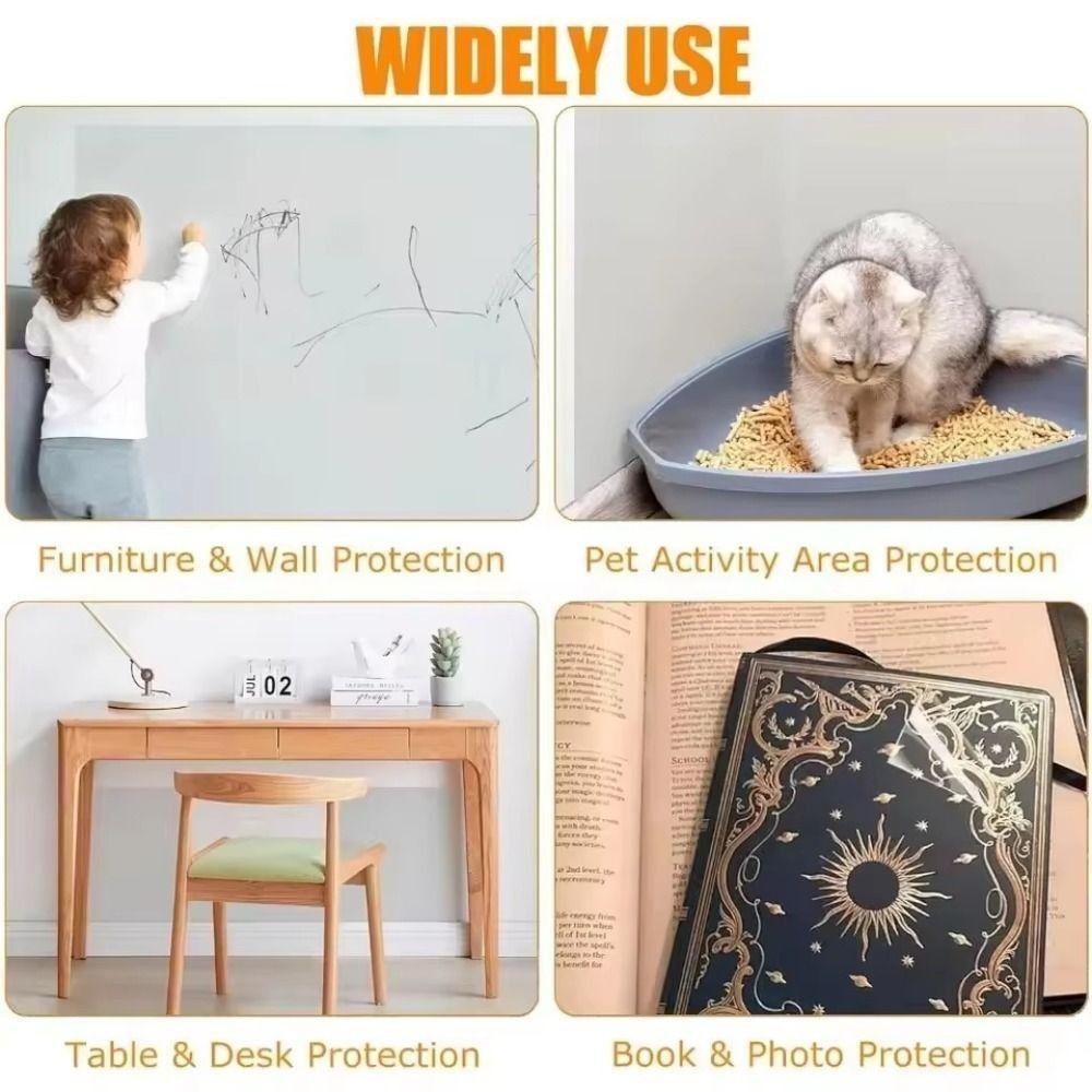 Electrostatic Adsorption Wall Protector Film Oil Proof Electrostatic Adhesion Sticker Kitchen