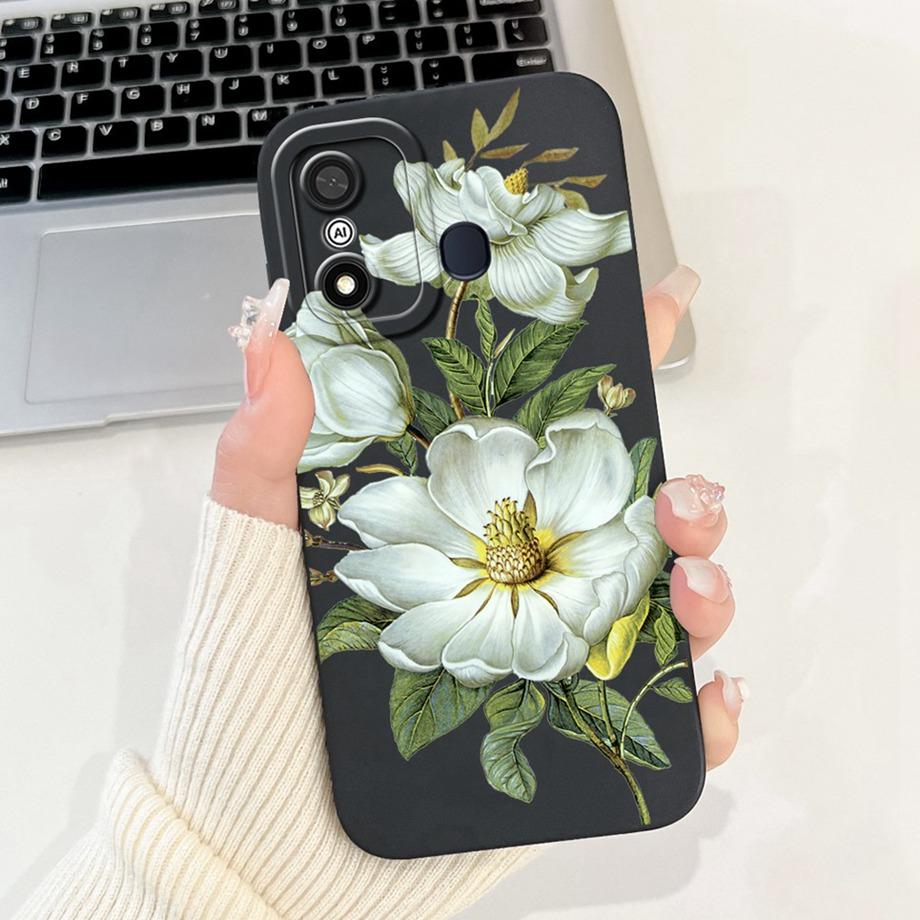 Чехол для Itel A27 A48 A25 A35 Стильный художественный ударопрочный Funda для Itel A60 A60s A70 Мягкий жидкий силиконовый бампер