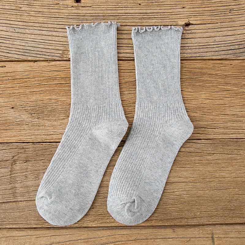 Осенние и зимние женские носки. 10 цветных чулок Heap, средние носки-трубы. 1 пара высококачественных ювелирных аксессуаров из чистого хлопка Agaric Edge