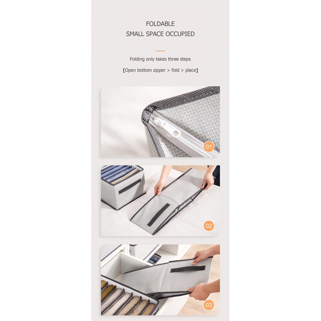 Домашний органайзер для шкафа, складной ящик для одежды, органайзер для нижнего белья, носков, бюстгальтера и трусиков, ящик для хранения, моющийся