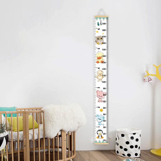 Детский ростомер с животными для детской комнаты, яслей, спальни, настенный