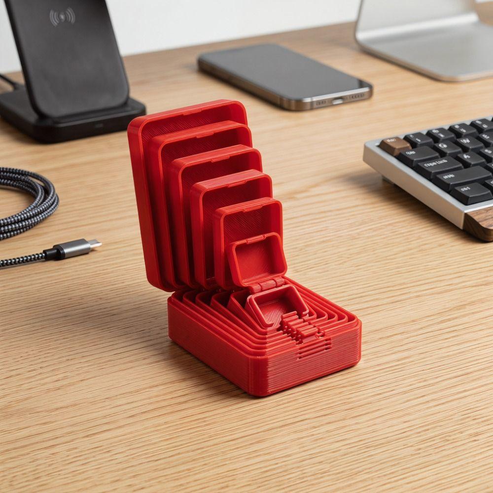Оригинальная 3D-печатная шкатулка для хранения украшений Портативная шкатулка-матрешка Скрытый сейф Шуточные реквизиты