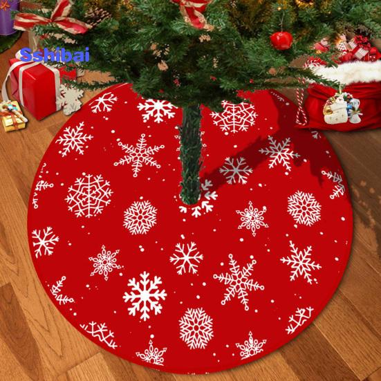 Юбка «Рождественская елка», яркий цвет, простая установка, снежинка, принт лося, круглый большой коврик для рождественской елки, декор