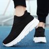 Large Size Men's Shoes Fly-woven Mesh Sports Casual Shoes Cover Feet Lazy Socks Shoes Couple Dad Running Shoes Men