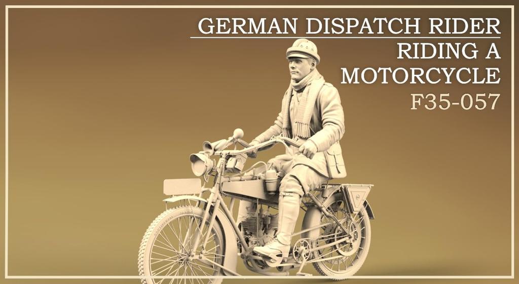 Copper State Models 1/35 German Messenger Soldier Riding Position Resin Kit COPF35057
