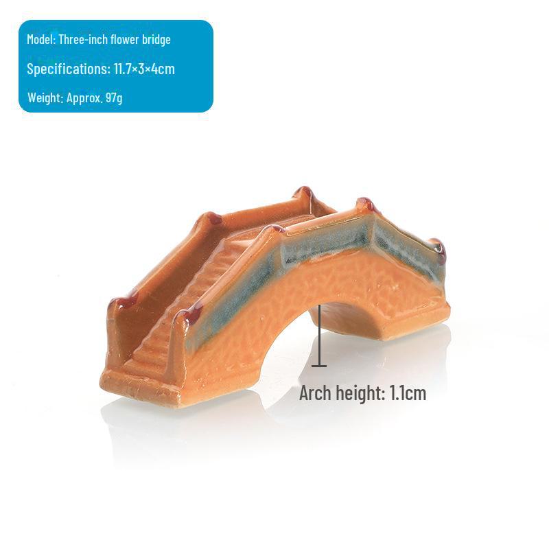 Аквариумный декор Керамические каменные мосты: Ландшафтный дизайн аквариума, микроландшафтные альпинарии и украшения для бонсай