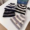 Women's And Men's Striped Beanie, Autumn/Winter Warmth And Lightweight Hat