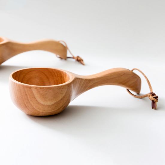 Портативная деревянная ложка для воды для сауны, совок для риса, кухонный ковш, посуда, инструмент