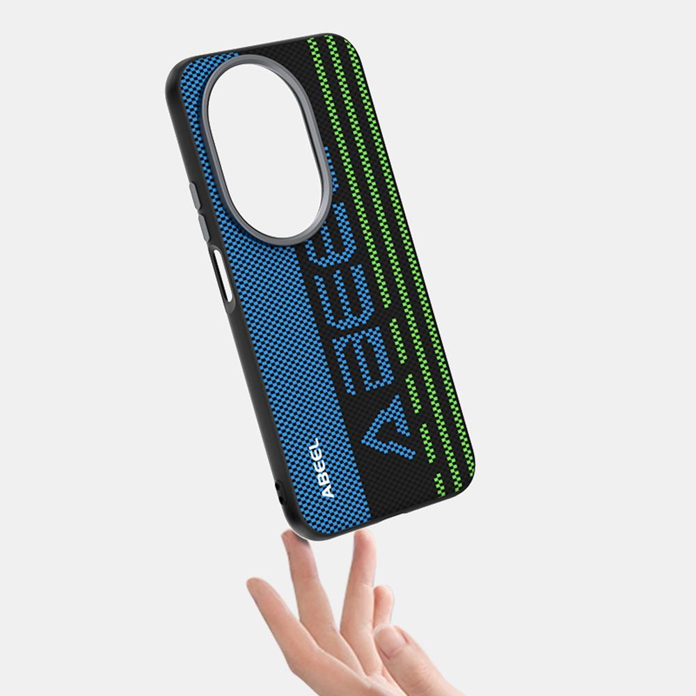 ABEEL Чехол для Huawei nova 14 5G, совместимый с MagSafe, печатный ПК, ТПУ, алюминиевый сплав, кожаный чехол для телефона