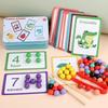 Multicolor Counting Beads Puzzle - Educational Math Game for Children