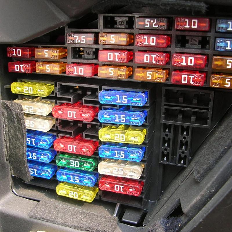 420pcs Boxed Fuses Assortment Kit Blade Fuse Replacement for Marine, Camper, Travel , Boat (2A/5A/7.5A/10A/15A/ 20A/30A/40A)