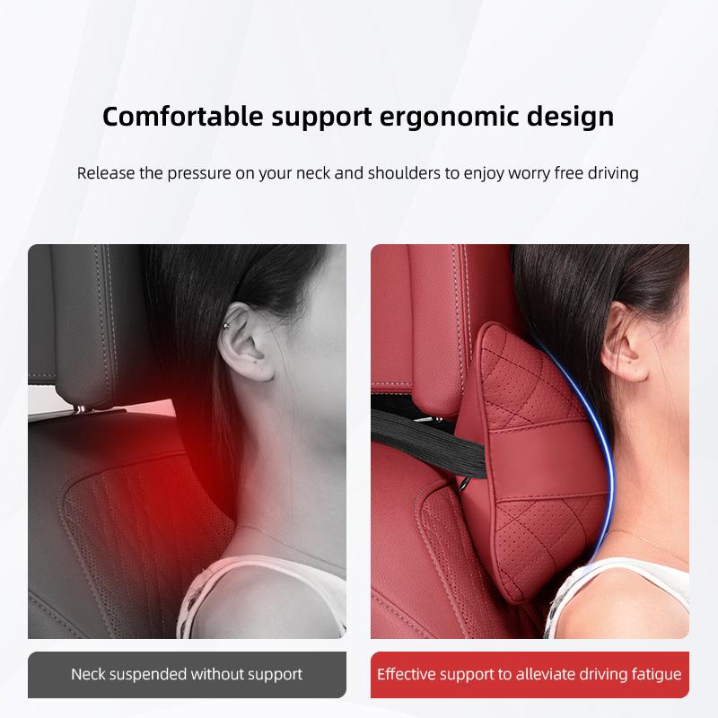 Quality Leather Car Neck Pillow Seat Headrest Cushion For Volvo ES90 EC40 EX40 EM90 XC90 V90 V60 XC60 V40 S80 S60 S90 C40 XC40 V