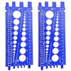 Durable Thread Gauge with Inch and Centimeter Ruler Bolt and Nut Identifier Gauge  Wall