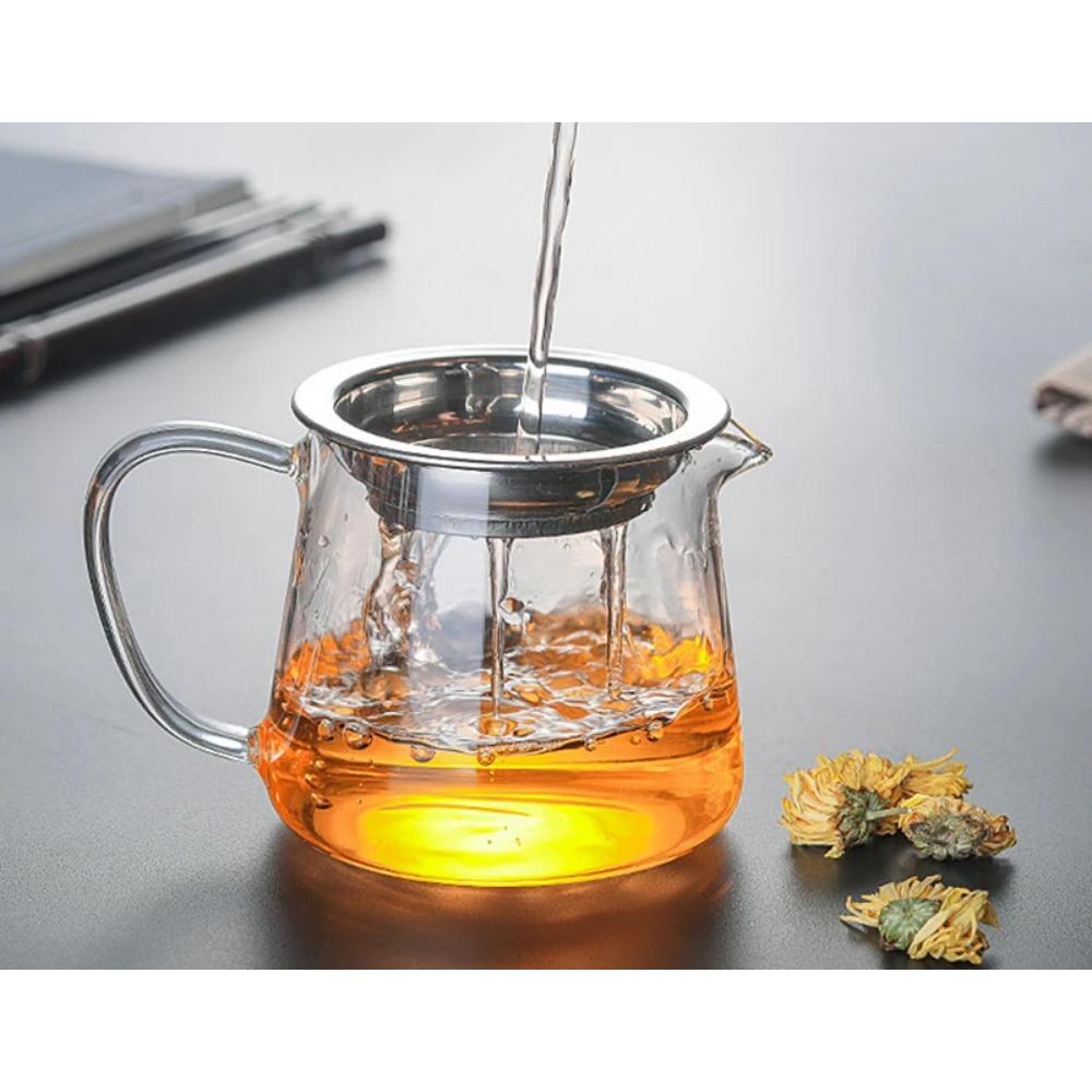 Heat-resisting Clear Glass Tea Pot Fair Cup Cha Hai Teapot With Infuser Puer Tea Brewing Kettle Pu Erh Gaiwan Set Pots Teapots