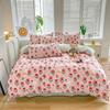 Simple Bedding Four-piece Set, Thickened Bed Sheet Quilt Cover, Pastoral Dormitory Three-piece Set