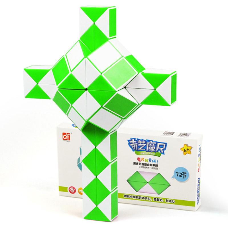 Qiyi 72 сегмента Magic Rule Snake Cube Разнообразие Diy Elastic Changed Популярный Twist Transformable Kid