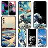 Чехол для телефона Samsung A52 A14 A50 A70 A10S A30 A40 A20S A20E A02S A12 A22 A72 A32 5G A04s Golden Great Wave Kanagawa Surf Cover