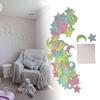 100pcs Stickers Moons Night Art Plastic Removable Bedroom Ceiling Space DIY Star Decal Stars Decor Fluorescent