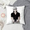 G-Gintama Anime Double-Sided Printed Square Pillow Cover Decorative Cushion Cover For Sofa Bedroom Bedside