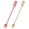 DELUXEFOX Double-Headed Silicone Spoon/Spatula, 2-Piece Set, Multi-Functional Kitchen Tool, Heat-Resistant Silicone Spatula, Suitable for Baking, Cook