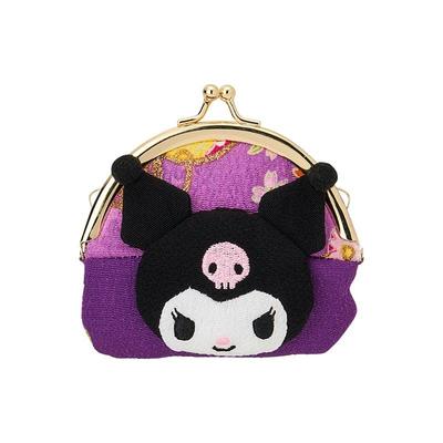 Кошелек на застежке Sanrio KUROMI ( Лицо в японском стиле ) Япония НОВЫЙ