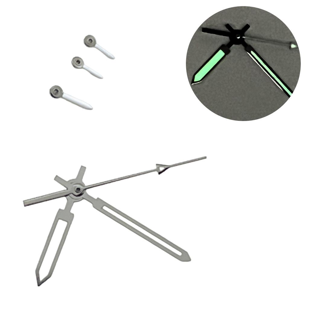 Циферблат VK63 многофункциональные стрелки часов панда зеленый люминесцентный S логотип спортивные кварцевые стрелки часов циферблат и стрелки для Seiko mod