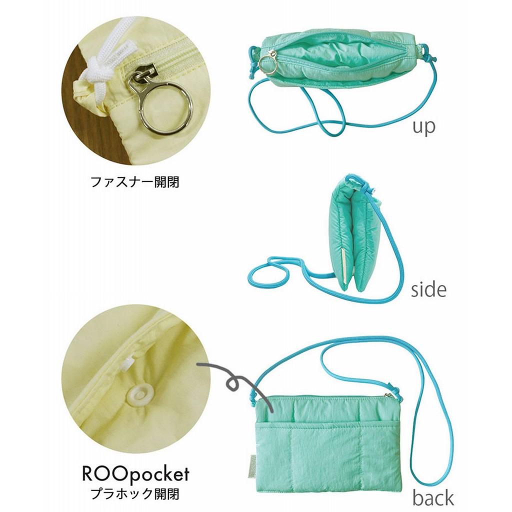 1116 Пушистая мини-сумка-тоут EU Sacoche [Rootote] Intrip-A (06 Мята)