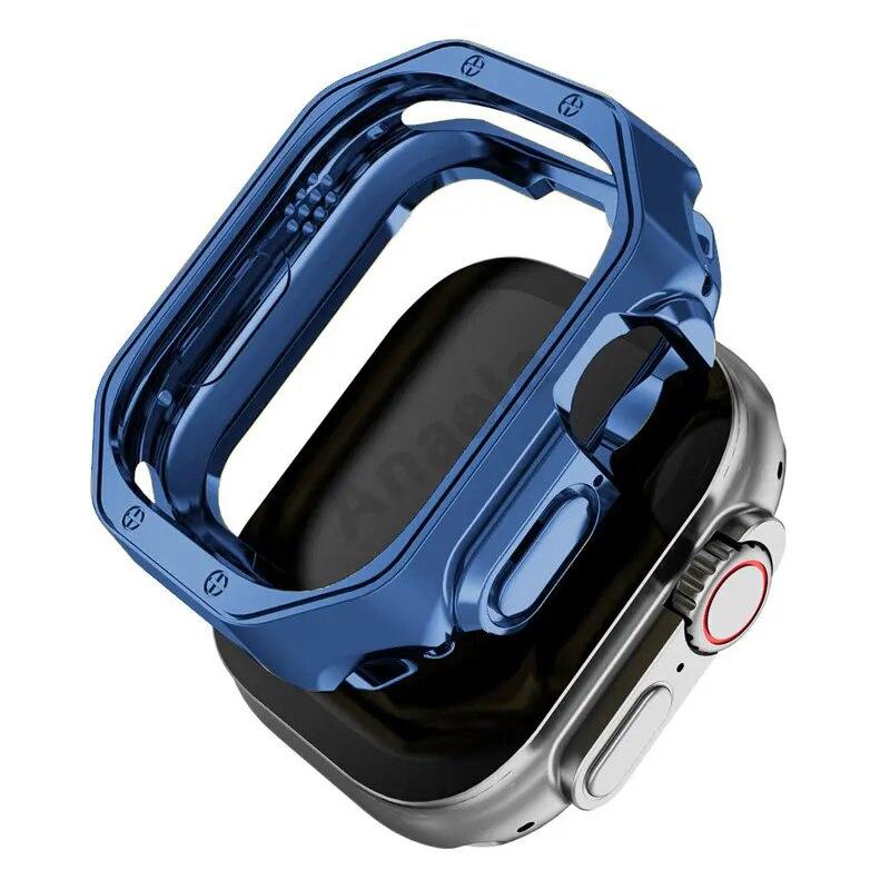 Чехол для Apple Watch Ultra 49 мм Мягкий ТПУ Защитный Бампер Чехол iWatch Серии 9 8 7 SE 6 5 4 40мм 41мм 45мм 44мм Корпус Часов