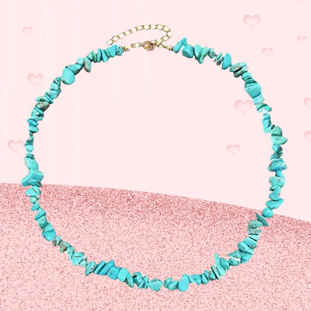 Ожерелье BLULANS, чудесное ожерелье из бисера, регулируемое ювелирное изделие для пляжной вечеринки, бирюзовый Шарм, женский подарок
