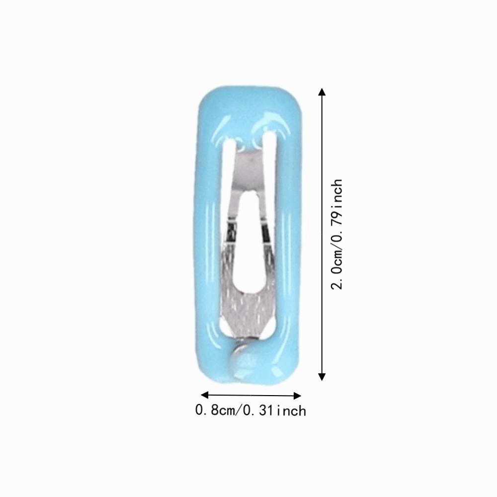 50pcs Stainless Steel Pet Hair Clips Snap On Small Pet Hairpins Pet Hair Accessories Guinea Pig