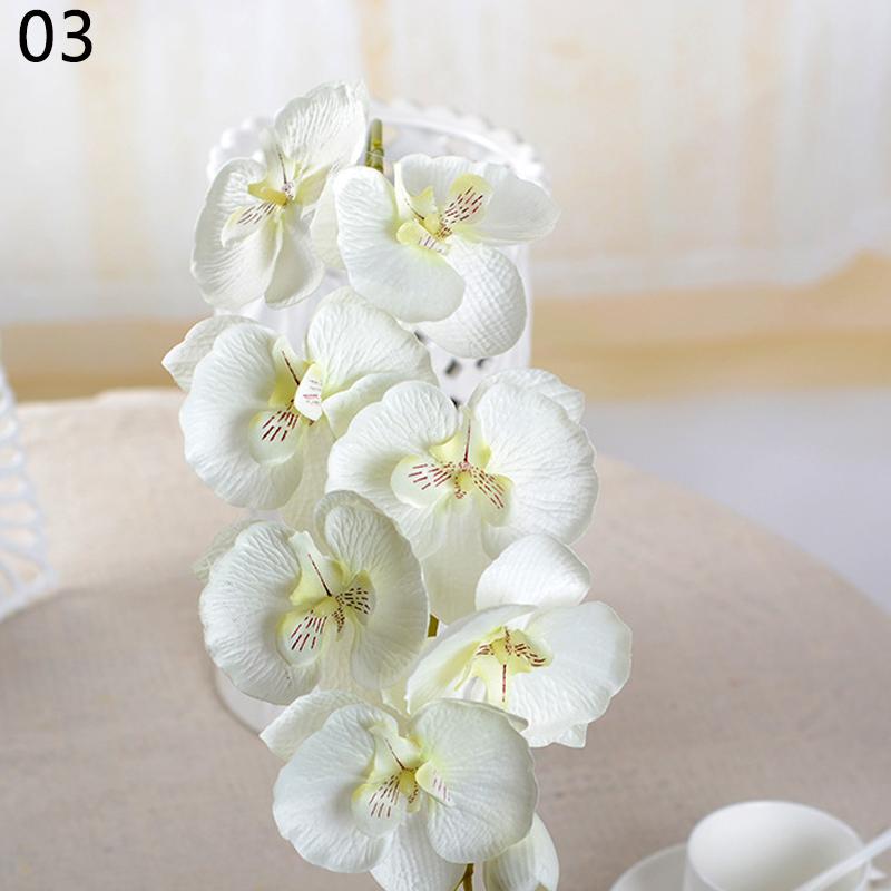 Красивые товары для вечеринок Моделирование Искусственные цветы Пластиковые украшения дома Орхидеи Растения 1 шт.