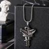 Hip Hop Black Mamba Pendant Necklace Zinc Zinc Alloy Sweater Chain Basketball Fans Necklace Basketball Fans
