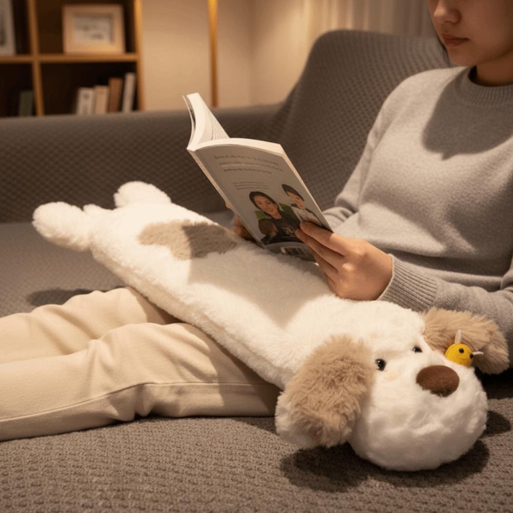 Extra Long Hot Water Bag Cartoon Water Injection Bag Cute Plush Warmer  Home