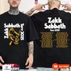 Популярная футболка с принтом Zakk Sabbath Tour 2025, города Северной Америки, даты, двусторонняя, унисекс