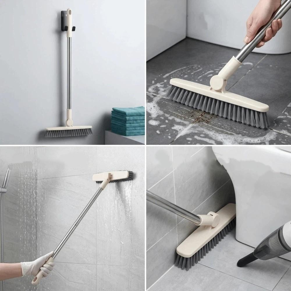 3 In 1 Home Floor Brush Long Handle Groove Tile Cleaning Brush Simple Corner Crevice Mop Floor