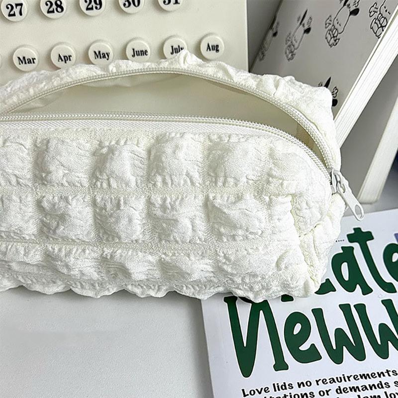 Косметичка однотонный пенал креативная сумка-подушка большая вместительная сумка для девочек школьные принадлежности канцелярская коробка