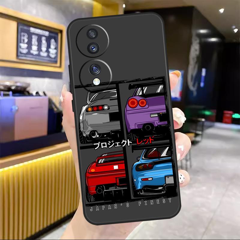 Япония JDM Спортивный Автомобиль Комикс Для Honor Magic 8 7 6 5 Lite Чехол Для Honor 200 400 Pro 50 70 90 X8c X8b X9a X9b X9c Win RT